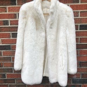 Vintage White Fur Coat